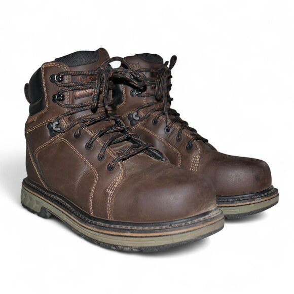 Danner Men's WP ST Work Boots Size 8.5 Leather Steel Yard 6" Steel Safety Toe - Picture 2 of 15
